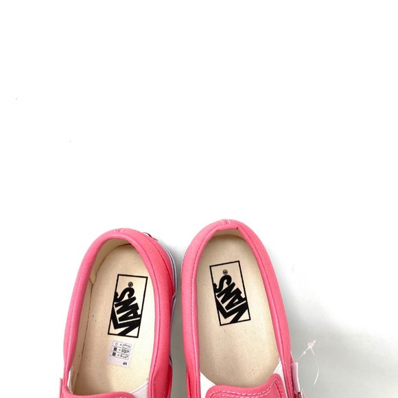 Vans Classic Slip On Pink Lemonade True White Canvas Womens Sneakers VN0A33TBUR1 - Picture 6 of 9